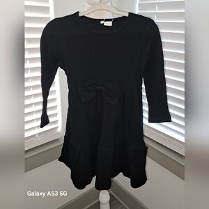 Elegant Black Kids Dress with Bow
